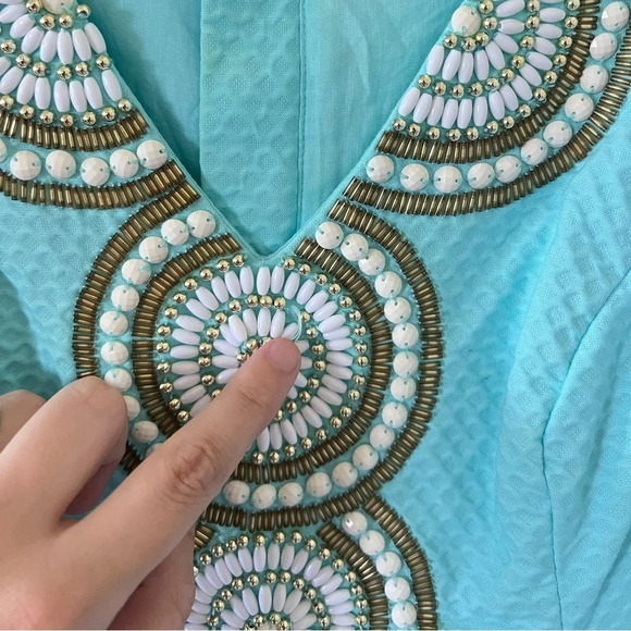 Lilly Pulitzer Gabby Shift Dress in Serene Blue - Picture 6 of 9